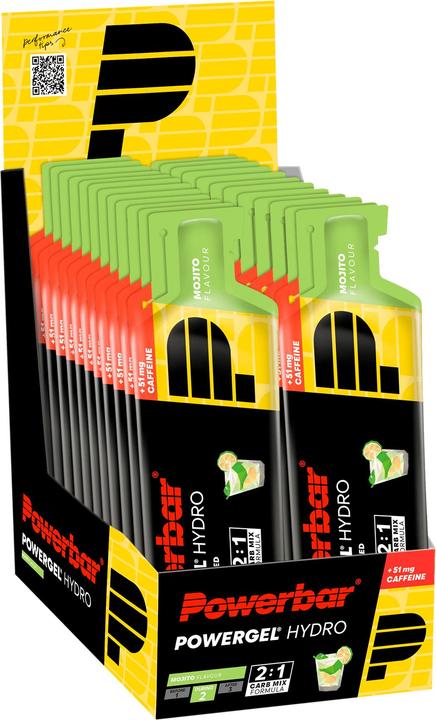 Produktbild Powerbar PowerGel Hydro (Mojito, Koffein, 24 Stk., 1850 g)