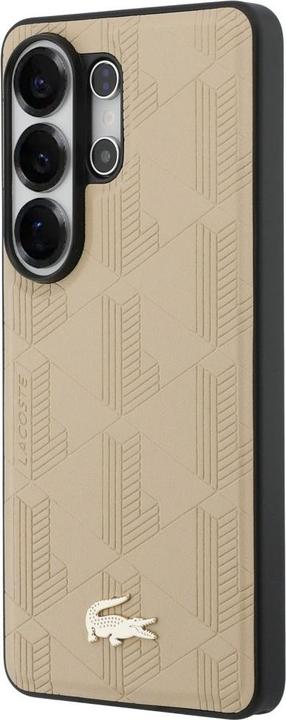Actual product image Lacoste Case Nomograme Gold Logo MagSafe for Samsung Galaxy S26 Ultra beige (Samsung Galaxy S26 Ultra)