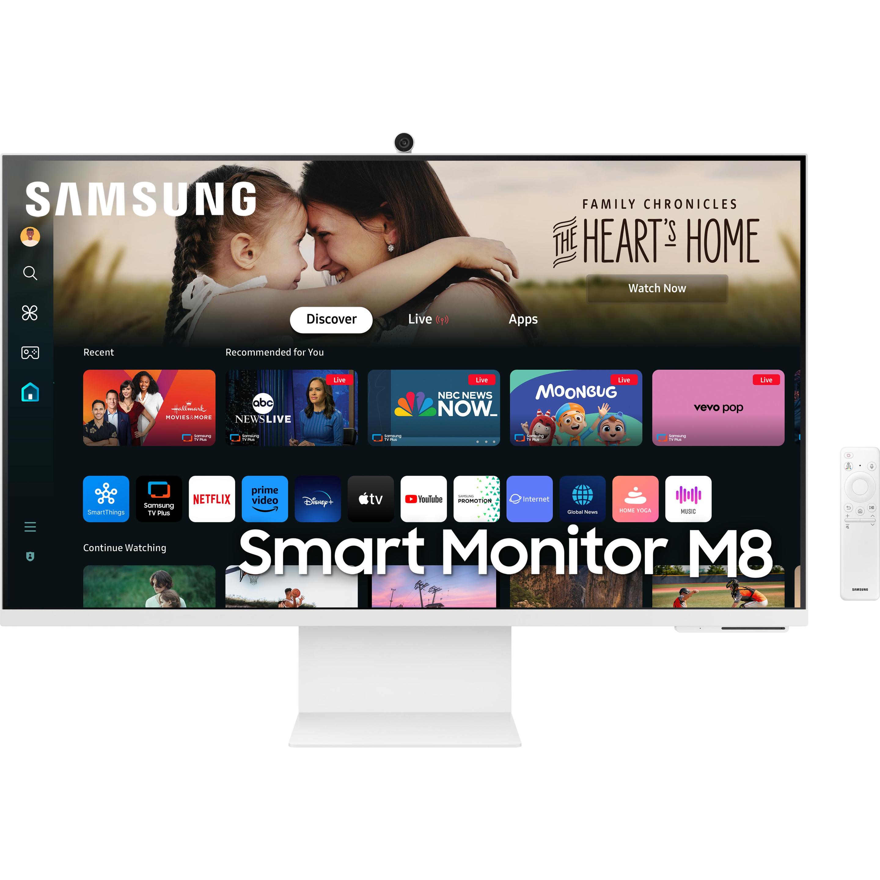 Samsung Smart M8 - M80D (3840 x 2160 Pixel, 32"), Monitor, Weiss