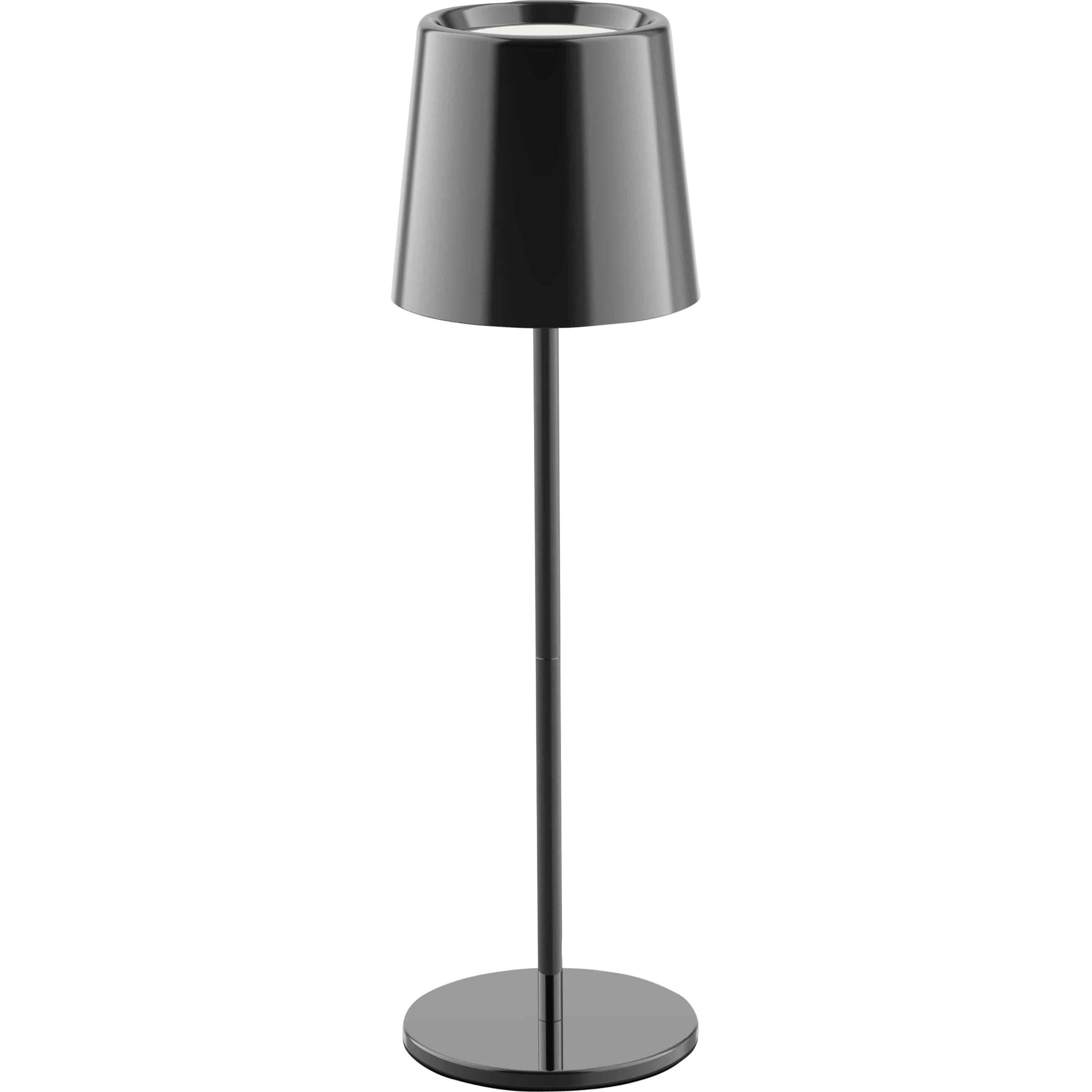 Müller Licht, Lampada da tavolo, MÜLLER-LICHT LED-Akku-Tischleuchte Holly, 3 W, 300 lm, schwarz (300 lm)