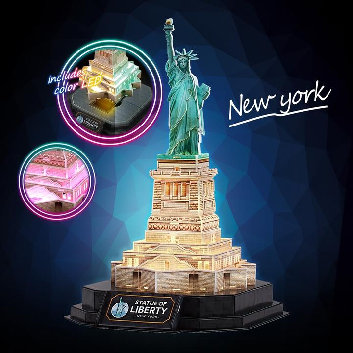 Produktbild Cubicfun 3D Puzzle Freiheitsstatue LED 79 Teile (79 Teile)