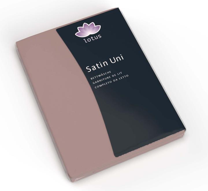 Image du produit Lotus Bettwaren Drap-housse en satin uni (180 x 200 cm)