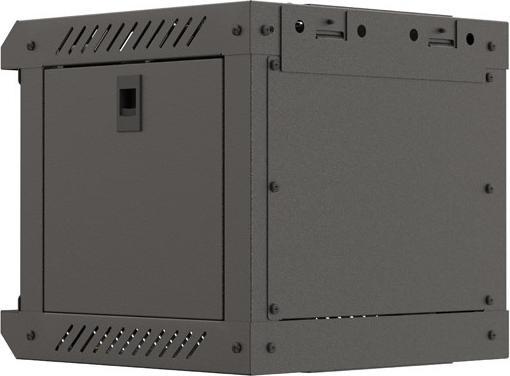 Produktbild Lanberg Szafa Instalacyjna Rack Wisząca 10 4u 300x300 Czarna Drzwi Przeszklone (Flat Pack) (4 HE, 10 Zoll Rack)