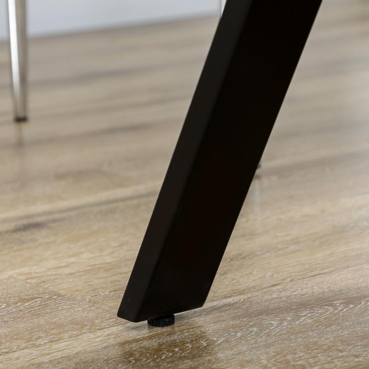 Actual product image Homcom Dining table with steel legs (140 x 80 x 76 cm)