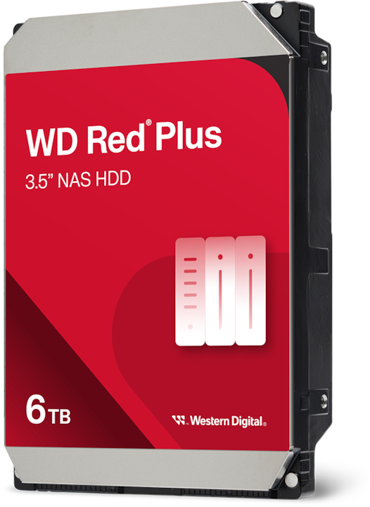 Actual product image WD Red Plus (6 TB, 3.5", CMR)