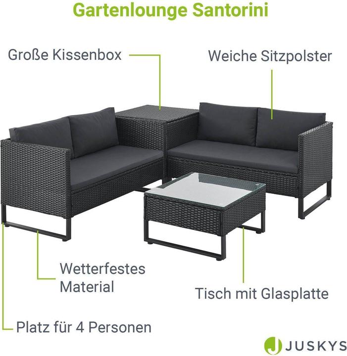 Immagine prodotto Juskys Salotto in polyrattan