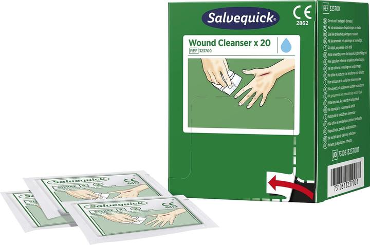Salvequick Wundreinigungstüchlein (Erste Hilfe Set Zubehör)