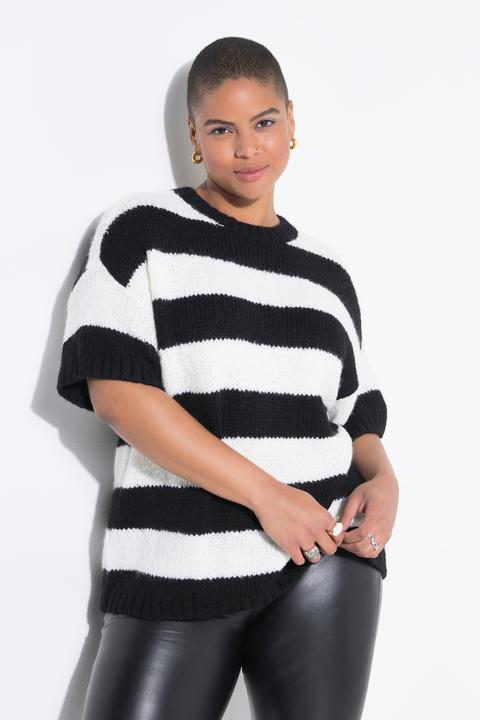 Produktbild Studio Untold Pullover, Oversize Shape, Streifen, Halbarm (54)