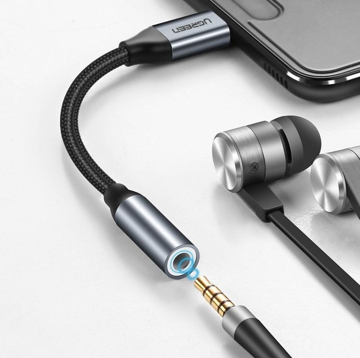 Actual product image Ugreen USB-C to 3.5mm Jack Adapter (USB Type C, 3.5mm socket)