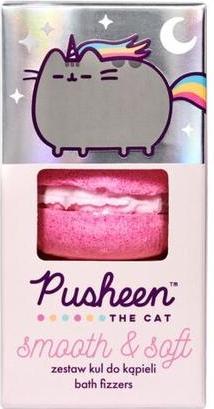 Actual product image Pusheen The Cat Bath Fizzers Bath Balls Smooth & Soft 3X50G (Bath truffles)