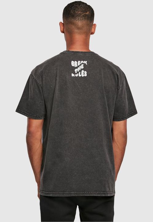 Produktbild Merchcode Break The Rules Acid Washed Heavy Oversized Tee - 113673 (S)