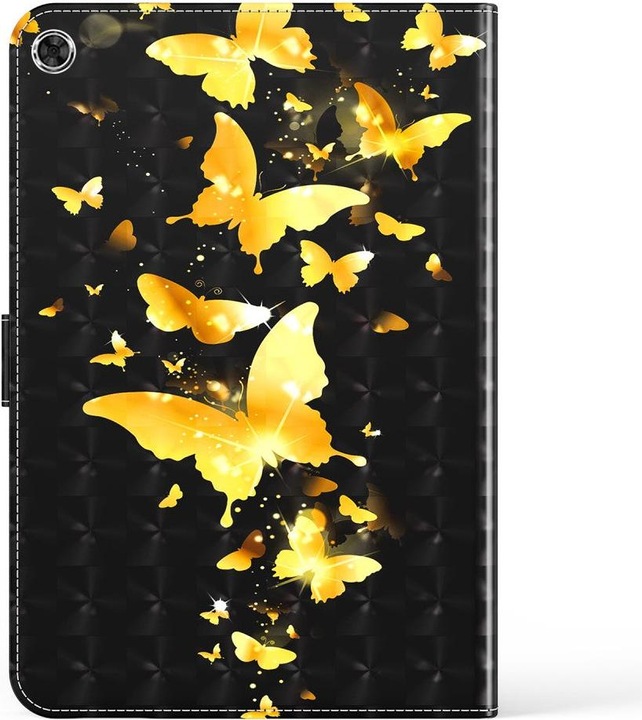 Actual product image Cover-Discount Galaxy Tab A8 10.5 - case glitter effect butterfly gold (Galaxy Tab A8)