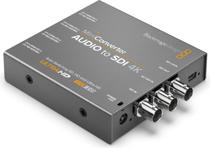 Actual product image Blackmagic Mini Converter Audio-SDI 4K (Digital -> Analog)