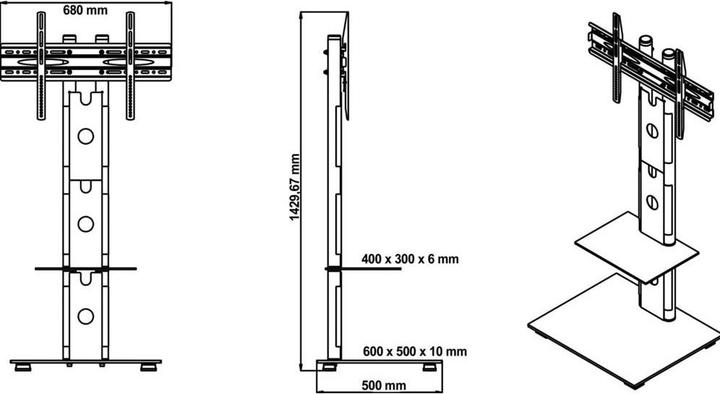 Produktbild myWall Hp 2c (40 kg, 32" - 65")