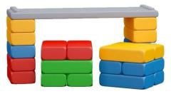 Marioinex Lerntafel mit Bausteinen, grosses Set mit 23 Teilen