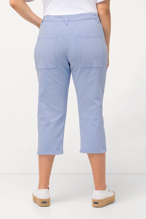 Immagine prodotto Ulla Popken Boyfriend jeans Capri con taglio della gamba ampio e cintura elastica (42)