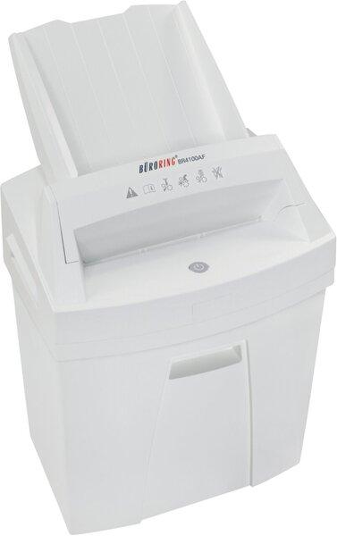 Produktbild Büroring Aktenvernichter BR4100AF, 4 x 25 mm Partikelschnitt, Sicherheitsstufe P-4, Leistung 5-6 Blatt, autom (Partikelschnitt)