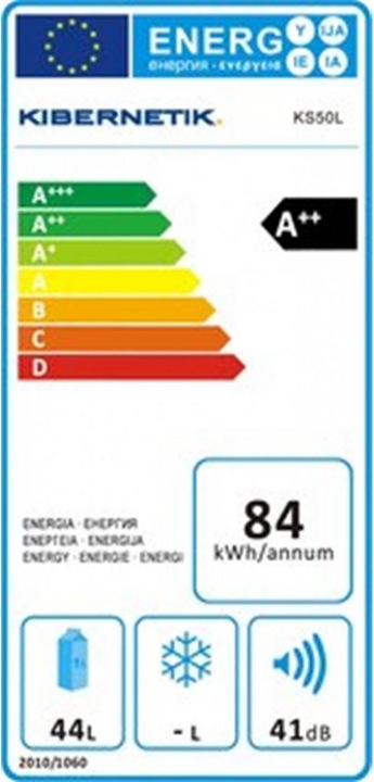 Label énergétique Kibernetik Ks50l (40 l)