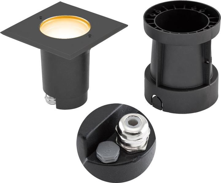 EVN-Lichttechnik LED recessed floor luminaire (370 lm, GU10, IP67)