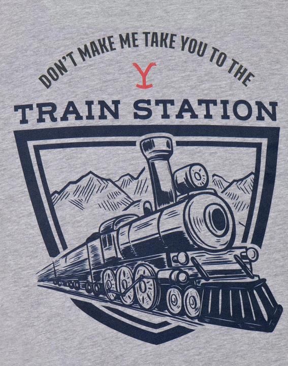 Produktbild Yellowstone Bahnhof TShirt mit kurzen Ärmeln (XL)