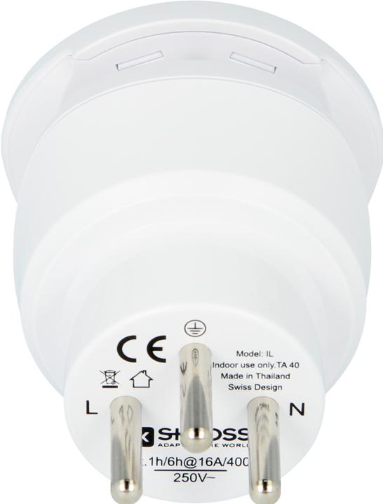 Actual product image Skross World to Israel