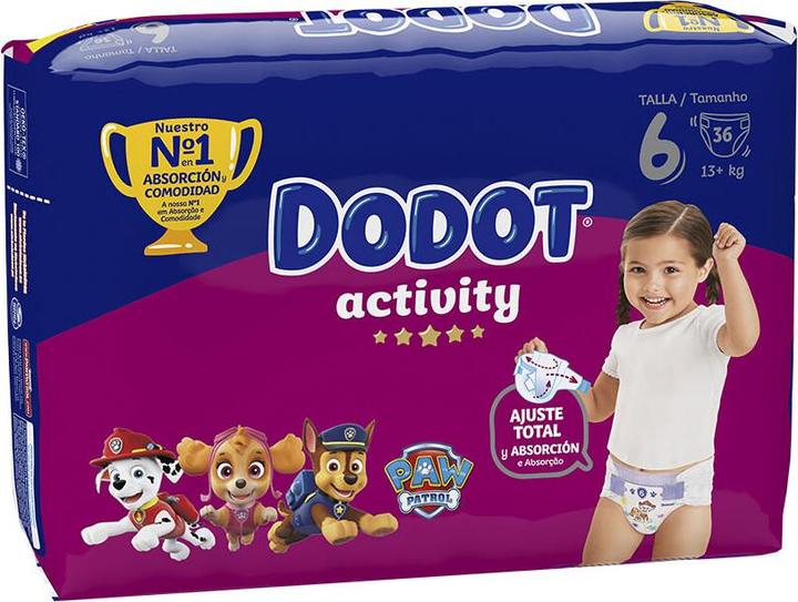 Produktbild Dodot Activity Talla 6 Pañales 13 Kg 36 U (Gr. 6, 36 Stk.)