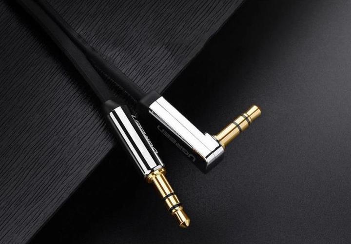 Productafbeelding Ugreen AUX audiokabel 3,5 mm mini-jack 0,5 m zwart (AV119 10596) (0.50 m, AUX-kabel)