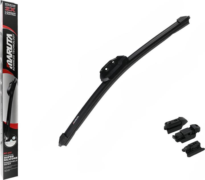 Produktbild Maruta Scheibenwischer 375mm Aero optimierte Perleffekt Silikon Wischerblätter für streifenfreie wasserab