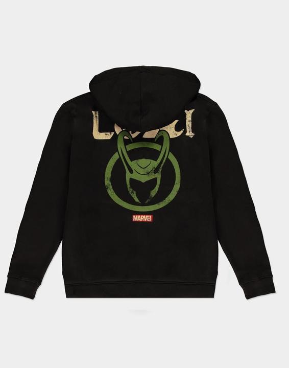 Image du produit Loki Logo Badge Hommes Zipper Hoodie (XL)