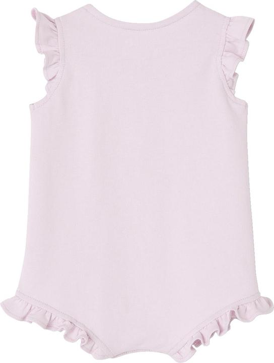 Actual product image Vertbaudet Bio-Kollektion: Mädchen Baby-Set aus Kurzoverall und Haarband (68)