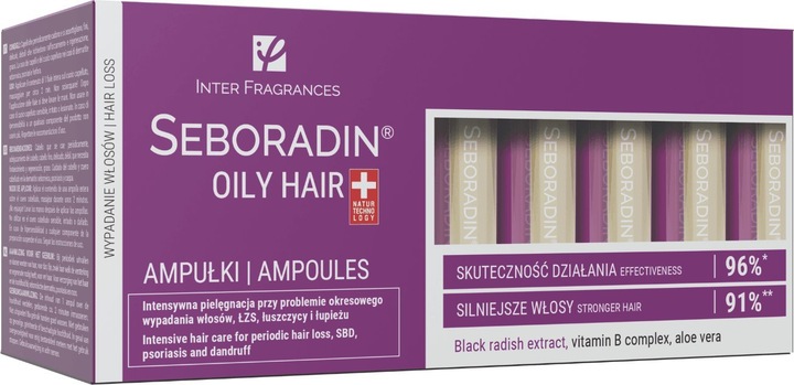 Immagine prodotto Inter Fragrances Fiale di siero per capelli grassi 14 x 5,5ml - Confezione da 14 (77 ml)