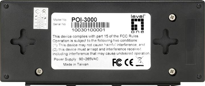 Produktbild LevelOne PoE Injector POI-3000 (802.3af (PoE), 802.3at (PoE+), 30 W)