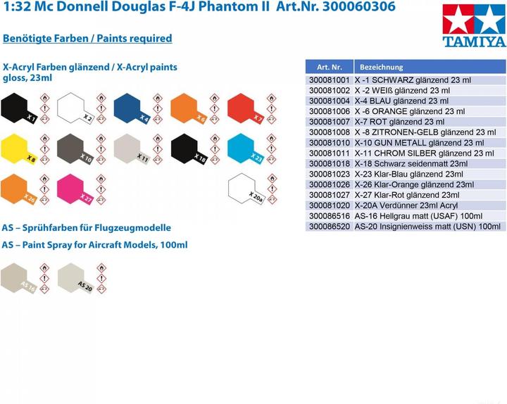 Produktbild Tamiya Phantom II F-4J Navy
