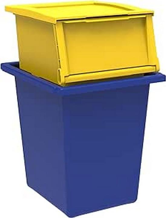 Image du produit Terry Boîte de rangement, jaune/bleu (55 l)