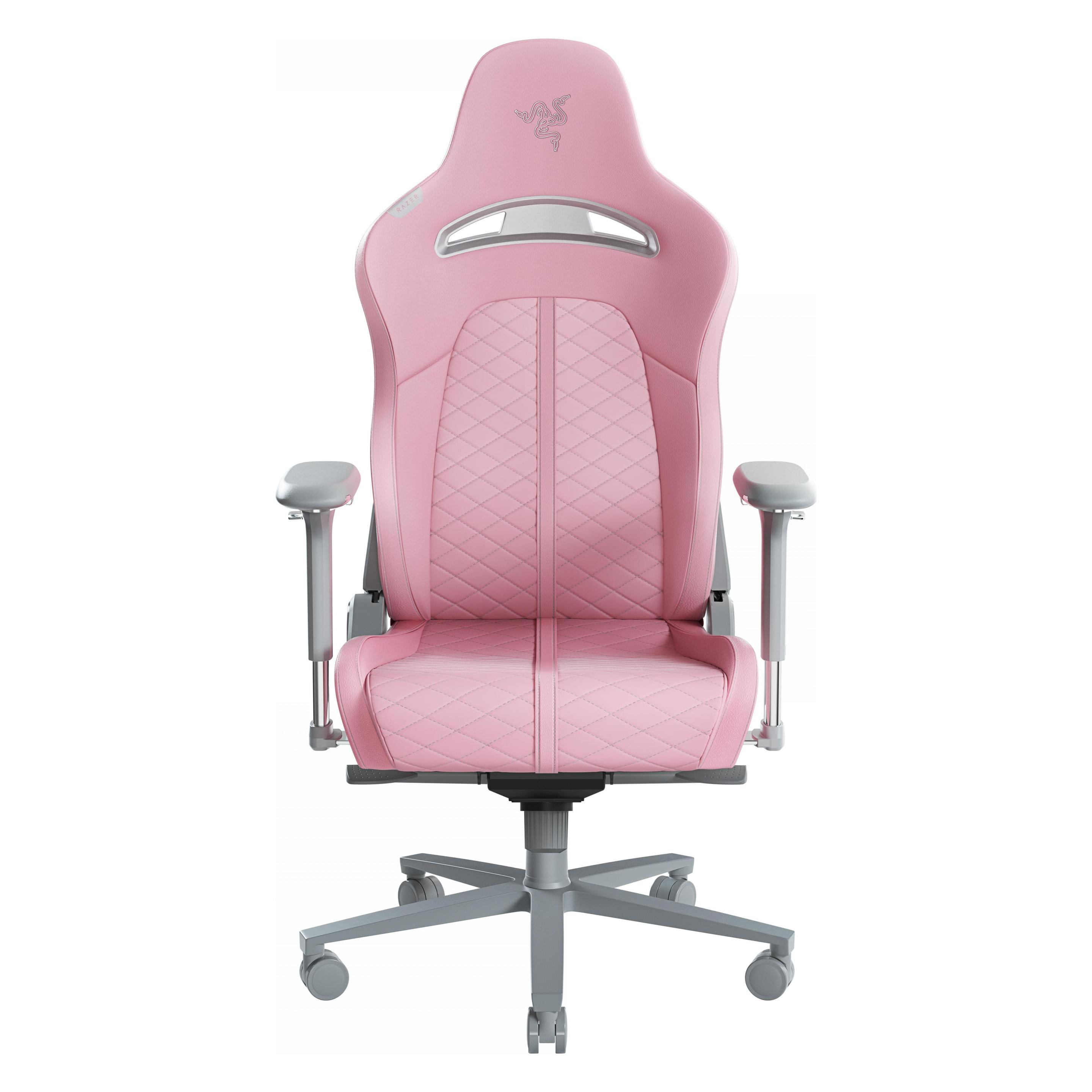 Razer Enki, Gaming Stuhl, Pink, Grau, Weiss, Schwarz, Rosa