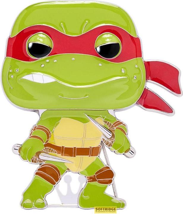 Actual product image Funko TEENAGE MUTANT NINJA TURTLES - Pop Large Enamel Pin N° 22 - Raphael