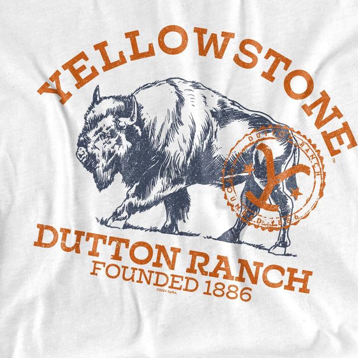 Actual product image Yellowstone Mens Dutton Ranch Buffalo T-Shirt (M)