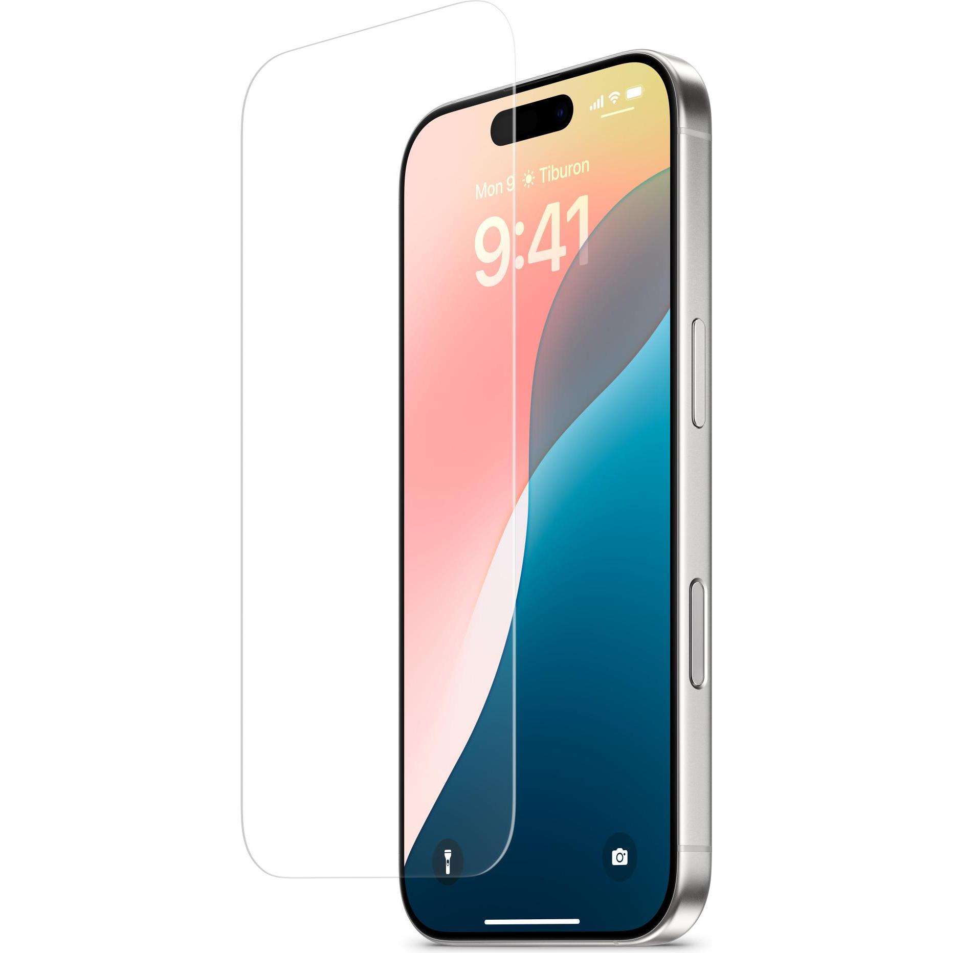 Belkin Screen Force Tempered Glass (1 Stück, Apple iPhone 16 Pro), Smartphone Schutzfolie, Transparent