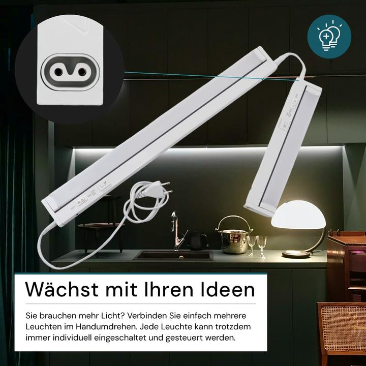 Produktbild Luxula LED-Unterbauleuchte, 12W, EEK: F, 1200lm, CCT, IP20, dimmbar, weiss, 84 cm (1200 lm)