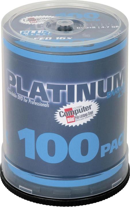 Produktbild Platinum DVD+R 16x 4.7GB 100pcs (100 x)