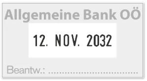 Produktbild Colop Wort- und Datumsstempel Green Line 24 x 45 mm, Schwarz