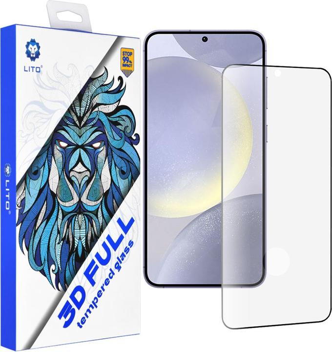 Produktbild Lito - 3D Full Cover Ultra Thin - Samsung Galaxy S24 Plus - Black (1 Stück, Samsung Galaxy S24+, Samsung Galaxy S25 Edge)