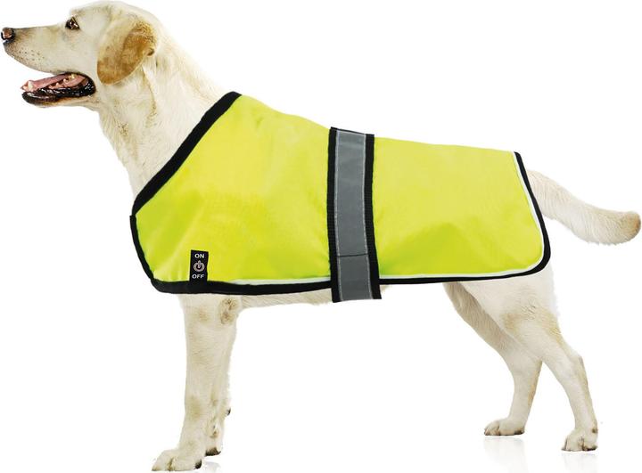 Produktbild Swisspet Leuchtmantel mit roten LED (L, Hundemantel)