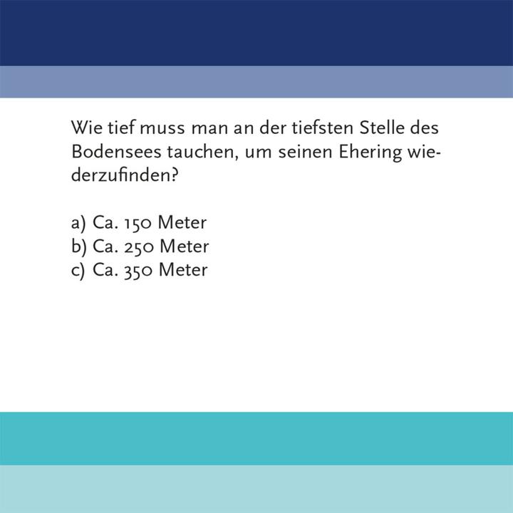 Produktbild Das Bodensee-Quiz (Deutsch)