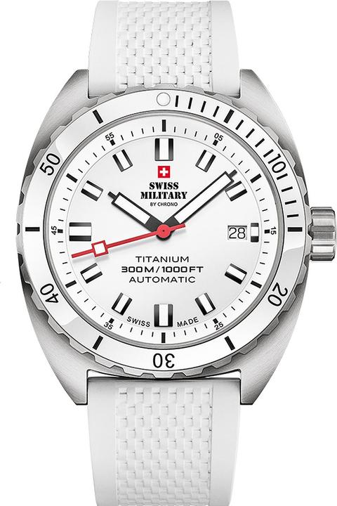 Produktbild Swiss Military SMA34100.12 Diver Titanium Automatik 42mm 30ATM (Taucheruhr, 42 mm)