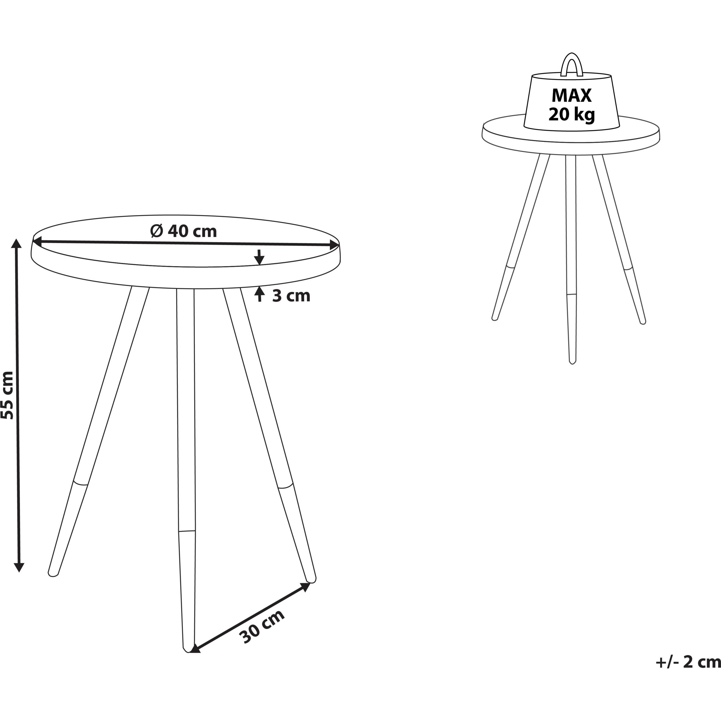 Thumbnail - Beliani, Couchtisch + Beistelltisch, Ramona (44 x 55 cm)