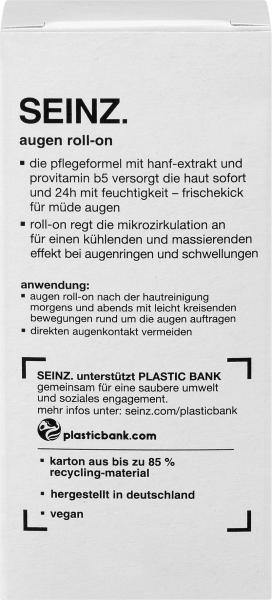 Produktbild dm Seinz. Augen Roll-On Hanf (Augenpflege Stift, Tag + Nacht, 15 ml)