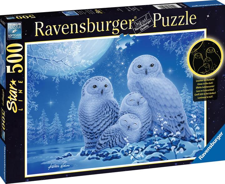 Produktbild Ravensburger Eulen im Mondschein (500 Teile)