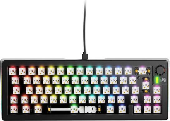 Immagine prodotto Glorious Tastiera da gioco personalizzata GMMK 3 65 % - barebone, layout ISO, nero (Cablato)