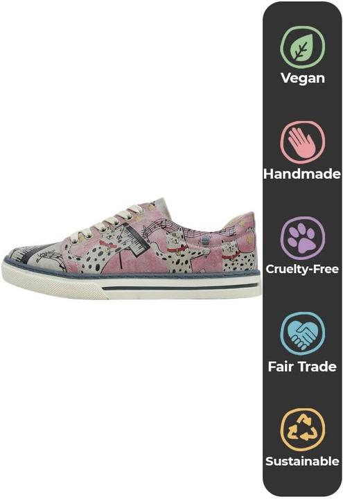 Actual product image Dogo Dance with Me Pattern Sneakers (36)